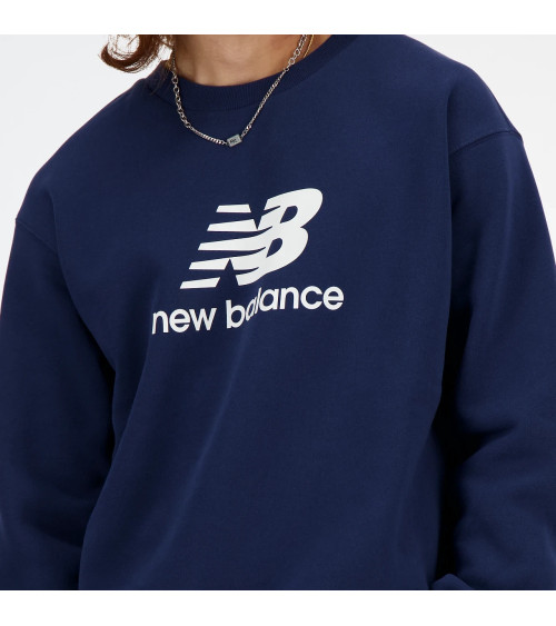 Felpa New Balance Nera Logo Bianco | Acquista Online